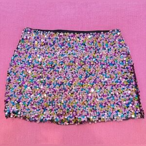 Urban Outfitters Sequin Bubble Mini Skirt for Night Out